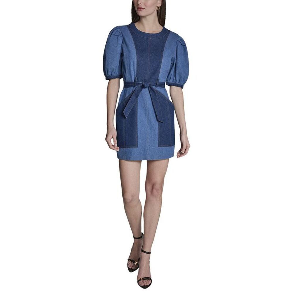Bcbg Womens  A-Line Dress, Blue